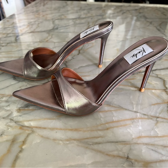 Kandee uk heels Women’s Silver Stiletto Heels - Picture 3 of 6